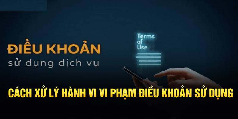 Cách xử lý hành vi vi phạm điều khoản sử dụng